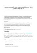 Nursing Assistant Practice Questions &vert; Foundational Skills & Patient Care with Prof&period; Mumo