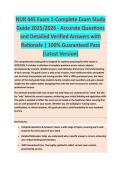 NUR 445 Exam 1 - NURSING EXAM STUDY GUIDE 2026-2027 ACCURATE QUESTIONS AND CORRECT DETAILED ANSWERS WITH RATIONALES &vert;&vert; 100&percnt; GUARANTEED PASS <BRAND NEW VERSION>