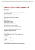 Capstone Introduction Exam questions and  answers