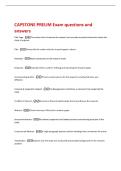 CAPSTONE PRELIM Exam questions and  answers 