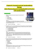 Test Bank for Pharmacology for Canadian Health Care Practice&comma; 3rd Canadian Edition by Lilley &ndash; Nursing & Healthcare Exam Resource