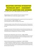 Milestone Certified Integration Technician &lpar;MCIT&rpar; - Assessment Practice QUESTIONS AND ANSWERS&period;