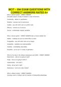 MCIT &ndash; 594 EXAM QUESTIONS WITH CORRECT ANSWERS RATED A&plus;