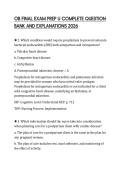 OB FINAL EXAM PREP U COMPLETE QUESTION BANK AND EXPLANATIONS 2026