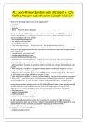 ACE Exam Review Questions with all Correct & 100&percnt; Verified Answers &vert;Latest Version &vert;Already Graded A&plus;