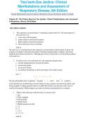 Des Jardins&colon; Clinical Manifestations and Assessment of Respiratory Disease&comma; 8th Edition &ndash; Test Bank & Study Material