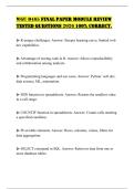 WGU D465 FINAL PAPER MODULE REVIEW TESTED QUESTIONS 2026 100&percnt; CORRECT&period;