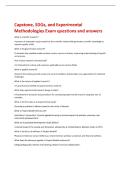 Capstone&comma; SDGs&comma; and Experimental  Methodologies Exam questions and answers 