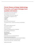 Chronic Disease and Aging&colon; Epidemiology&comma;  Prevention&comma; and Support Strategies Exam  questions and answers