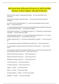 ACE Exam Prep 2026 with all Correct & 100&percnt; Verified Answers &vert;Latest Update &vert;Already Graded A&plus;