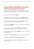 Chronic Diseases&comma; and Healthcare Services in  the U&period;S&period; Exam questions and answers 