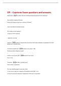 EPI &ndash; Capstone Exam questions and answers 