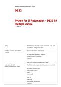 D522   Python for IT Automation - D522 PA multiple choice