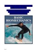 Basic Biomechanics &lpar;9th Edition&rpar;&comma; Susan J&period; Hall &ndash; Complete Test Bank with Verified Exam Questions and Answers