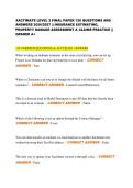 XACTIMATE LEVEL 2 FINAL PAPER 128 QUESTIONS AND  ANSWERS 2026&sol;2027 &vert;&vert; INSURANCE ESTIMATING&comma;  PROPERTY DAMAGE ASSESSMENT & CLAIMS PRACTICE &vert;&vert;  GRADED A&plus; 