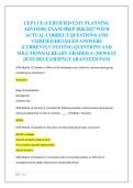 CEPA CE &lpar;CERTIFIED EXIT PLANNING  ADVISOR&rpar; EXAM PREP 2026&sol;2027 WITH  ACTUAL CORRECT QUESTIONS AND  VERIFIED DETAILED ANSWERS  &vert;CURRENTLY TESTING QUESTIONS AND  SOLUTIONS&vert;ALREADY GRADED A&plus;&vert;NEWEST  &vert;JUST RELEASED&excl;&excl;&vert;GUARANTEED PASS
