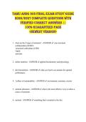 TAMU ANSG 303 FINAL EXAM STUDY GUIDE  2026&sol;2027 COMPLETE QUESTIONS WITH  VERIFIED CORRECT ANSWERS &vert;&vert;  100&percnt; GUARANTEED PASS  <NEWEST VERSION> 