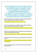 WGU D635 OBJECTIVE ASSESSMENT FINAL   EXAM PREP VERSION 2 2026&sol;2027 WITH  ACTUAL CORRECT QUESTIONS AND  VERIFIED DETAILED ANSWERS  &vert;CURRENTLY TESTING QUESTIONS AND  SOLUTIONS&vert;ALREADY GRADED A&plus;&vert;NEWEST  &vert;JUST RELEASED&excl;&excl;&vert;GUARANTEED PASS