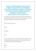 AAP EXAM PREP 2026&sol;2027 WITH ACTUAL  CORRECT QUESTIONS AND VERIFIED  DETAILED ANSWERS &vert;CURRENTLY TESTING  QUESTIONS AND SOLUTIONS&vert;ALREADY  GRADED A&plus;&vert;NEWEST &vert;JUST  RELEASED&excl;&excl;&vert;GUARANTEED PASS