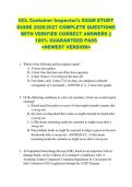 IICL Container Inspector's EXAM STUDY  GUIDE 2026&sol;2027 COMPLETE QUESTIONS  WITH VERIFIED CORRECT ANSWERS &vert;&vert;  100&percnt; GUARANTEED PASS  <NEWEST VERSION> 