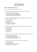 EXSC 3920 Biomechanics Review Questions for Test 1 Converted Version 2025&sol; 2026