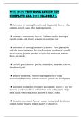 WGU D659 TEST BANK REVIEW SET COMPLETE Q&A 2026 GRADED A&plus;&period;