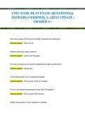 Unit 32 Oil Heat Exam Questions and Answers Verified Latest Update Graded 2025&sol; 2026