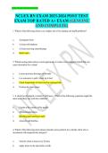 New Generation NCLEX RN Exam 2024 Post Test Top Rated A&plus; Exam Genuine 2025&sol; 2026