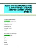 FLETC UPTP Exam 1 Questions and Answers Latest Update 2025 Converted Version 2025&sol; 2026