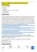 DeVry University&comma; Chicago HIT 235&colon; HIT235 Module 2&colon; EHR Go Activity&colon; Health Information Terminology &vert; Score for this attempt&colon; 30 out of 30 &vert; Latest Winter 2026&period;