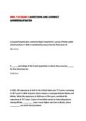 MHA 710 EXAM 2 QUESTIONS AND CORRECT ANSWERS&vert;UPDATED