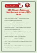 MDC 1 Exam 1 Rasmussen Questions and Answers 100&percnt; PASS