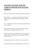 WGU PATHO D236 FINAL PAPER 2026 COMPLETE QUESTIONS WITH SOLUTIONS GRADED A&plus;