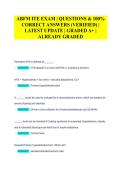 ABFM ITE Final Exam Questions with 100&percnt; Correct Answers Latest Updates 2025 Grade A&plus; 2025&sol; 2026