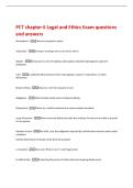 PCT chapter 6 Legal and Ethics Exam questions  and answers 