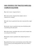 WGU STATISTICS TEST PRACTICE PAPER 2026 COMPLETE SOLUTIONS