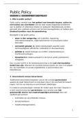 Samenvatting  Public policy - essentie