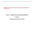 WGU AMT2 Task 2 Service Line Development Case Study Analysis &vert; 2026 Update with complete solutions&period;