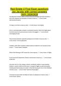 Real Estate U Final Exam questions Joe Jacobs with correct answers 100&percnt; 2026&sol;2026