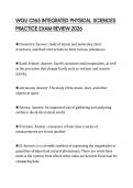 WGU C165 INTEGRATED PHYSICAL SCIENCES PRACTICE EXAM REVIEW 2026