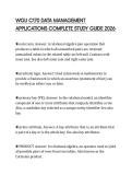 WGU C170 DATA MANAGEMENT APPLICATIONS COMPLETE STUDY GUIDE 2026
