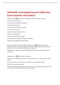 Telehealth&colon; Key Concepts for Pharmacists  Exam questions and answers 