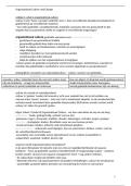 samenvatting Organizational Culture and Change &lpar;OC