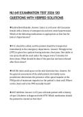 NU 641 EXAMINATION TEST 2026 130 QUESTIONS WITH VERIFIED SOLUTIONS