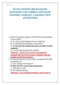 PCI ISA NEWEST 2026 EXAM &vert;150 QUESTIONS AND CORRECT DETAILED ANSWERS &vert; ALREADY A GRADED &vert; NEW AND REVISED