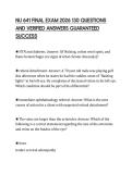 NU 641 EXAMPREP 2026 130 QUESTIONS AND VERIFIED ANSWERS GUARANTEED TO PASS