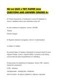 NU 641 QUIZ 4 TEST PAPER 2026 QUESTIONS AND ANSWERS GRADED A&plus;