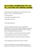 NU 627 EXAM 2 EXAMINATION TEST 2026 FULL SOLUTIONS AND VERIFIED ANSWERS