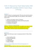 NUR 231 Maternal final  Exam Study Guide &vert; 2026  Update with complete solutions&period; Galen College  of Nursing&period; 