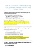 NUR 257 Chronic Exam 1 Exam Study Guide &vert;  2026 Update with complete solutions&period;  Galen  College of Nursing&period;